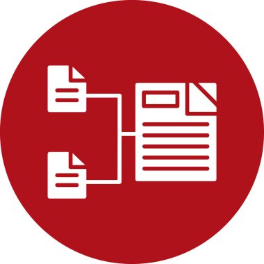 Belge. Web simgesi basit illüstrasyon