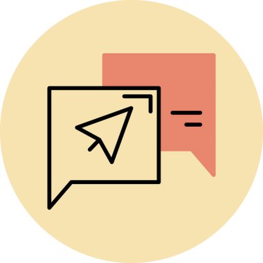 Bir iletinin bir harf ile vektör simgesi