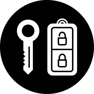 Kilit simgesinin vektör illüstrasyonu