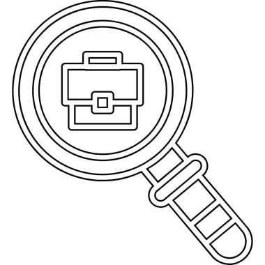 Büyütme cam simgesi vektör illüstrasyonu