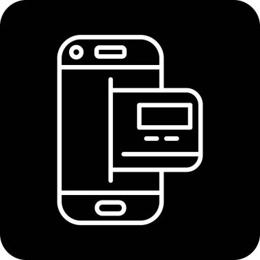 Vektör Mobil simge illüstrasyonu