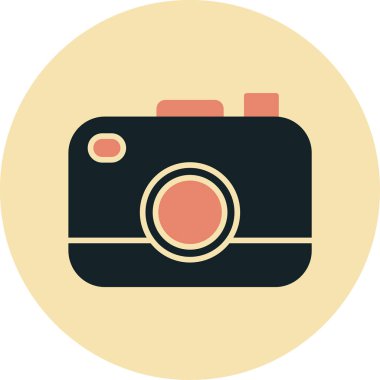 kamera simgesi vektör illüstrasyonu