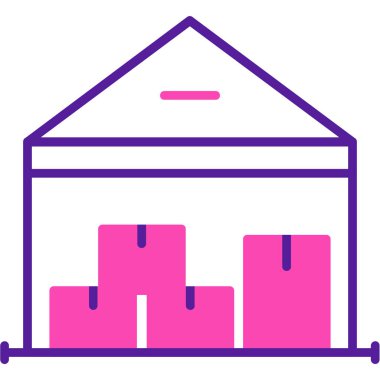 Ev. Web simgesi basit illüstrasyon