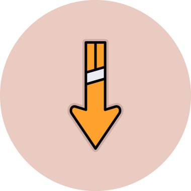 ok simgesi vektör illüstrasyonu