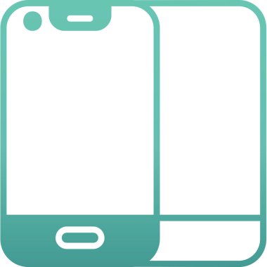 Akıllı telefon simgesi, vektör illüstrasyon tasarımı