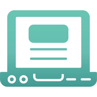 Web sayfası simgesi. Basit resimleme