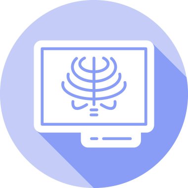 Bilgisayar. Web simgesi basit illüstrasyon