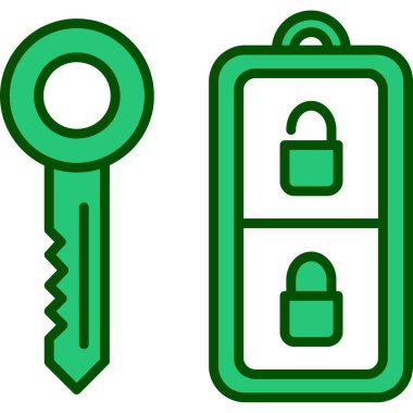 Kilit simgesi. vektör illüstrasyonu