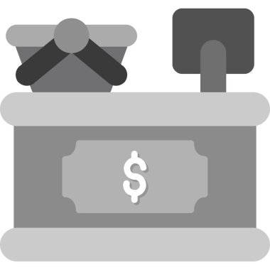 atm para makinesi simgesi düz biçimli