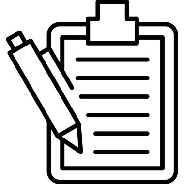 Kalem. Web simgesi basit illüstrasyon