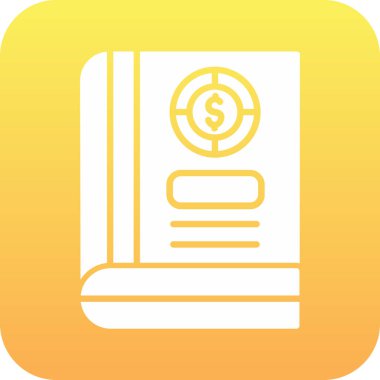 Dolar. Web simgesi vektör illüstrasyonu