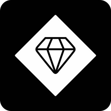 Taslak biçiminde elmas mücevher simgesi