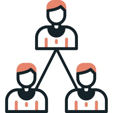 İş adamları takım simgesi - özet biçimi