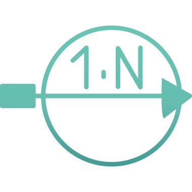 Tek izole yol simgesinin vektör illüstrasyonu