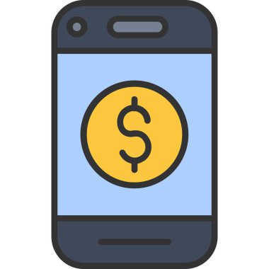 Mobil bankacılık. Basit resimleme