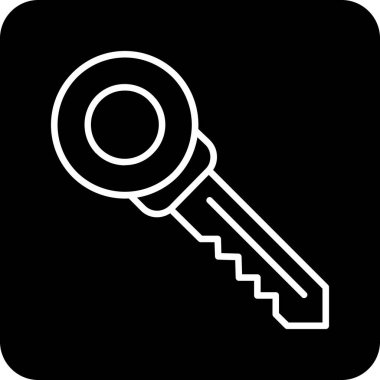 Anahtar simgesi vektör illüstrasyonu