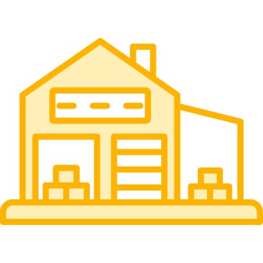 Depo vektör simgesi modern basit vektör çizimi