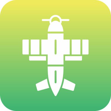 uçak taşıma simgesi ana hat biçiminde