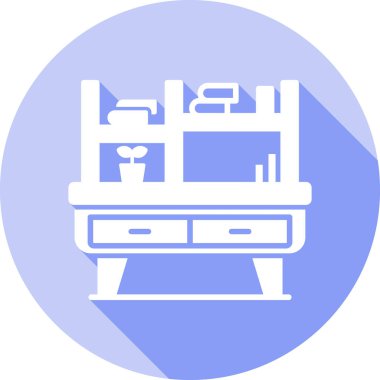 Mobilyalı tablonun vektör illüstrasyonu