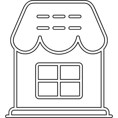 Ev simgesinin vektör illüstrasyonu