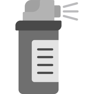 su şişesi simgesi, basit vektör illüstrasyonu