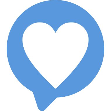 Aşk kalp aşk ikonu ana hatlarıyla