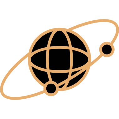 küresel gezegen vektör çizgisi gradyanı