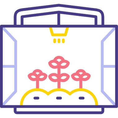 Çiçek. Web simgesi basit illüstrasyon