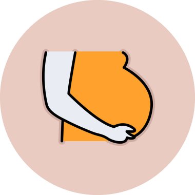 Bebek simgesi, vektör illüstrasyonu