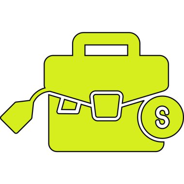 para çantasını dolar simgesiyle