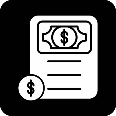 Dolar. Web simgesi basit illüstrasyon