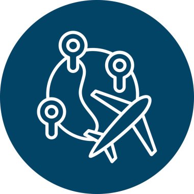 flight icon vector illustration