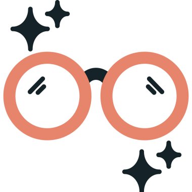 Gözlük. Web simgesi basit tasarım