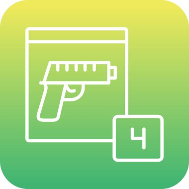 askeri simge soyut bir grupta izole edildi