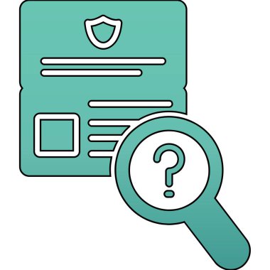 Arama vektörü simgesi modern basit tasarım çizimi