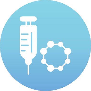 Şırınga simgesinin vektör illüstrasyonu