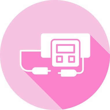 ATM 'de. Web simgesi basit illüstrasyon