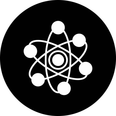 atom. Web simgesi basit illüstrasyon