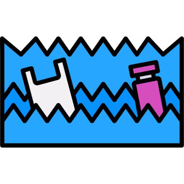 Evcil hayvan besin simgesi renk ana hatları vektörü