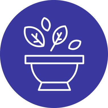 güzel bahçe vektör çizgisi simgesi