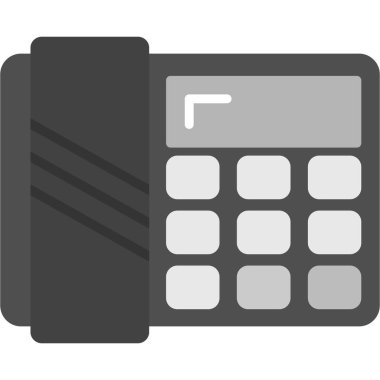 hesap makinesi düz vektör simgesi