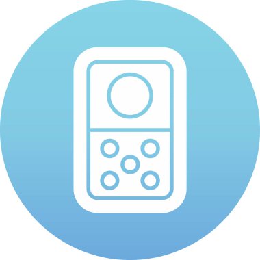 Benzersiz denetim uzak çizgi vektör simgesi