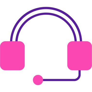 Kulaklık. Web simgesi basit tasarım