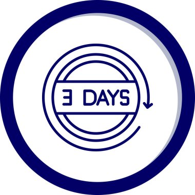 Modern saat simgesinin vektör illüstrasyonu