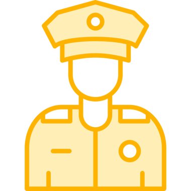 Asker. Web simgesi basit tasarım