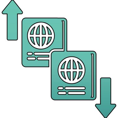 ok ve ok vektör illüstrasyonlu dünya küresi