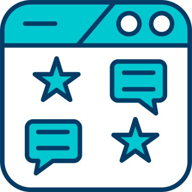 Konuş. Web simgesi basit illüstrasyon