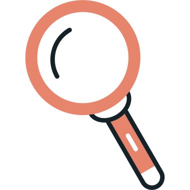 Arama simgesi vektör illüstrasyonu