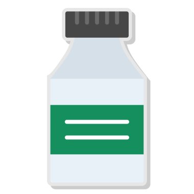 Şişe simgesi. Vektör İllüstrasyonu.