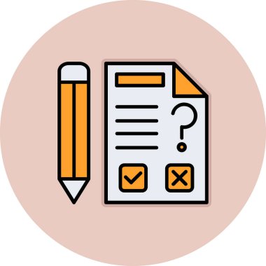 Soru web simgesi basit vektör illüstrasyonu